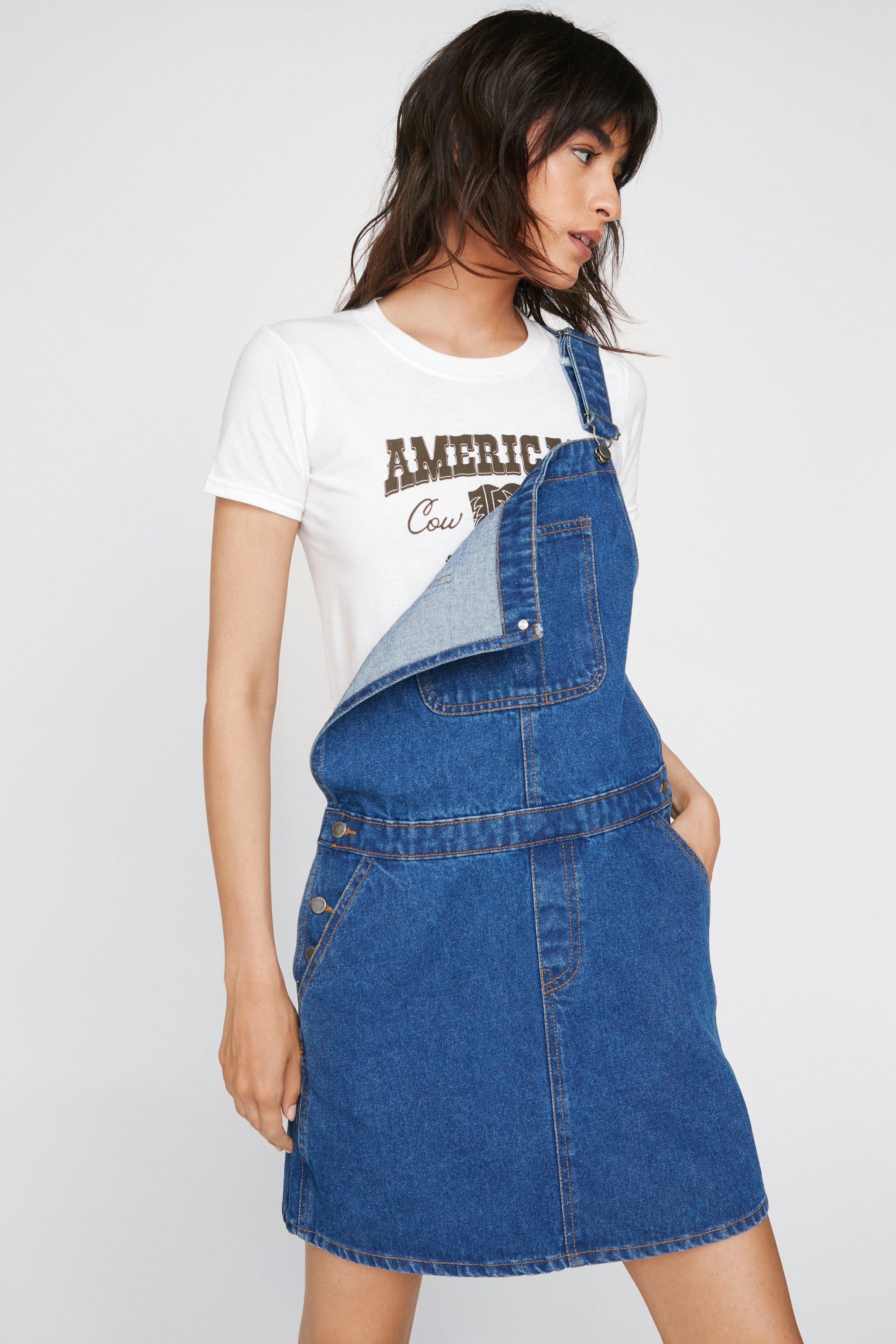 Cotton shop dungaree dress